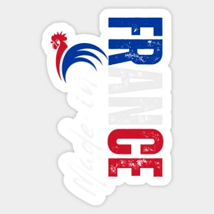 Proud french, France flag Sticker